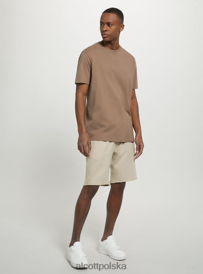 odzież Alcott bawełniana koszulka z okrągłym dekoltem bk1 czarny mężczyźni 2TXFF6681