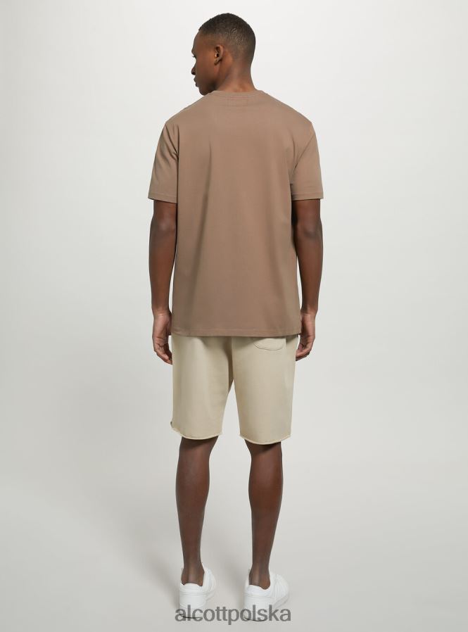 odzież Alcott bawełniana koszulka z okrągłym dekoltem bk1 czarny mężczyźni 2TXFF6681