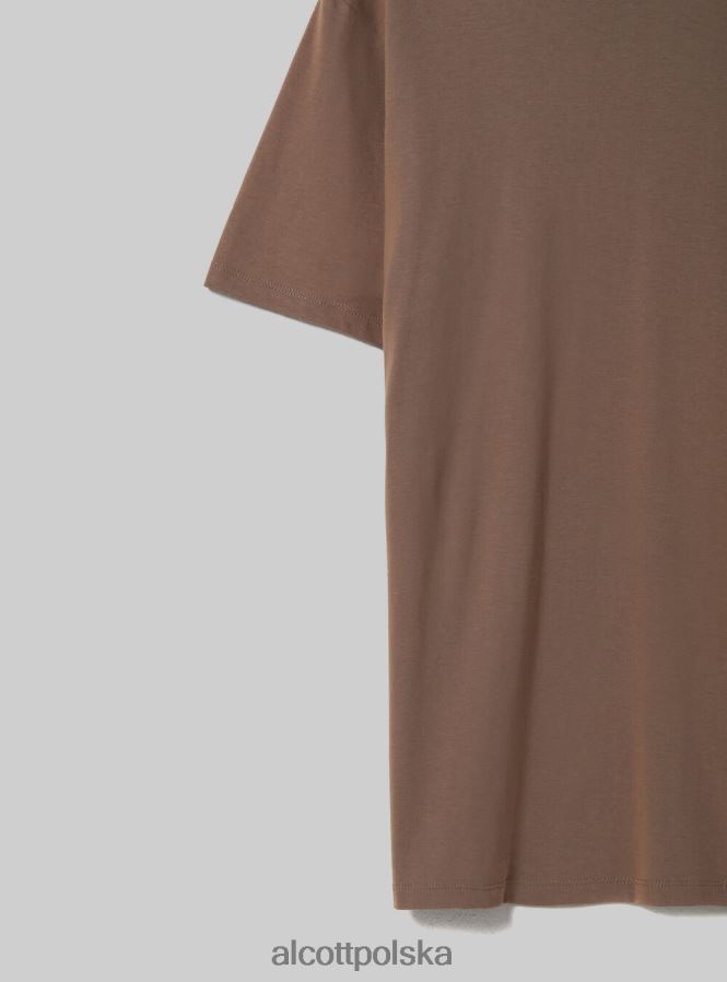 odzież Alcott bawełniana koszulka z okrągłym dekoltem bk1 czarny mężczyźni 2TXFF6681