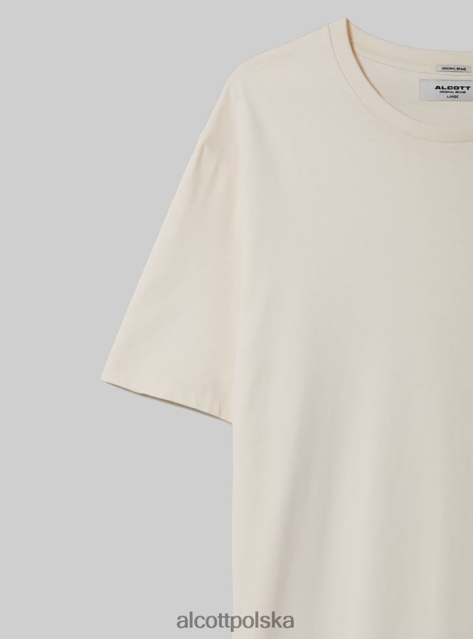 odzież Alcott bawełniana koszulka z okrągłym dekoltem bk1 czarny mężczyźni 2TXFF6688