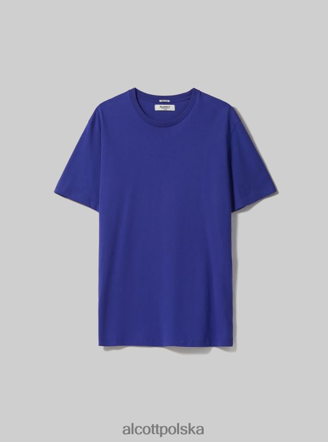 odzież Alcott bawełniana koszulka z okrągłym dekoltem bk1 czarny mężczyźni 2TXFF6933