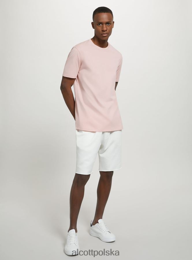 odzież Alcott bawełniana koszulka z okrągłym dekoltem bk1 czarny mężczyźni 2TXFF6972