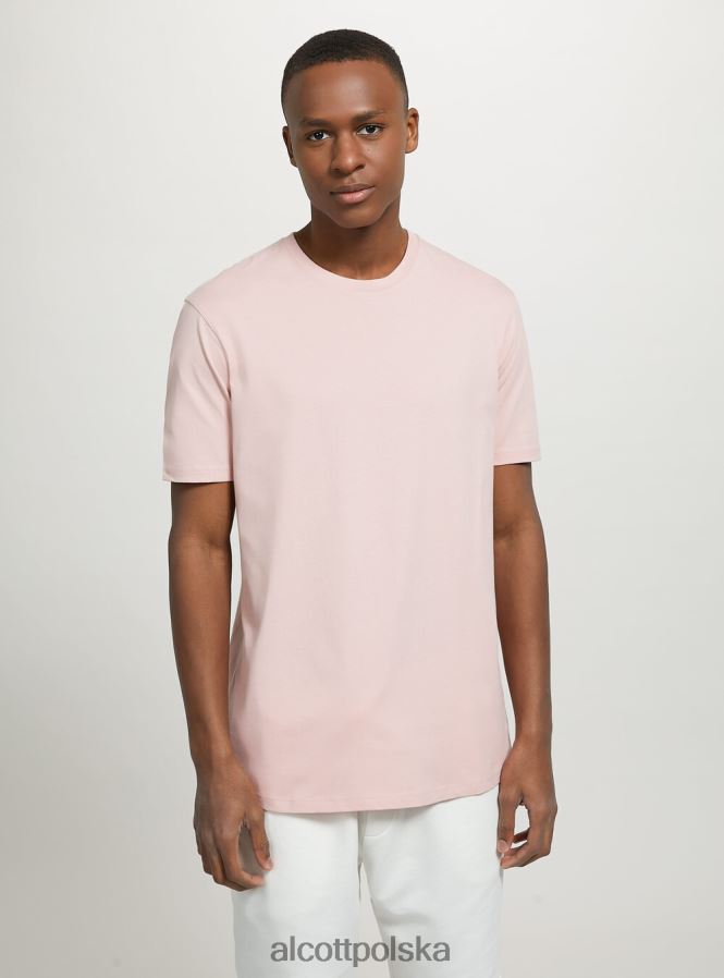 odzież Alcott bawełniana koszulka z okrągłym dekoltem bk1 czarny mężczyźni 2TXFF6972