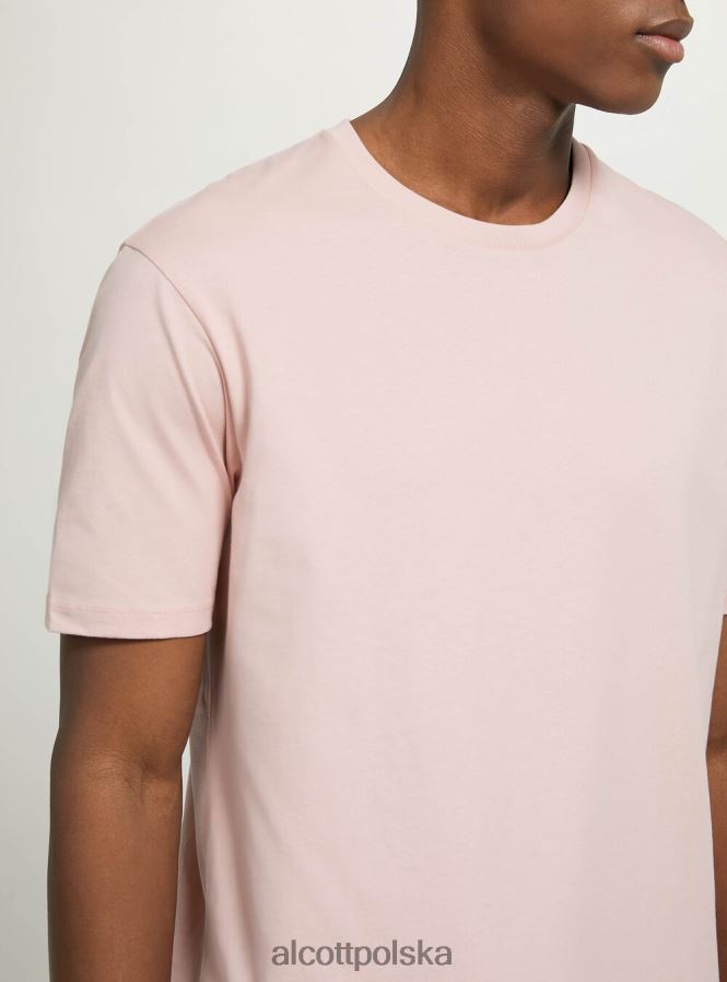 odzież Alcott bawełniana koszulka z okrągłym dekoltem bk1 czarny mężczyźni 2TXFF6972