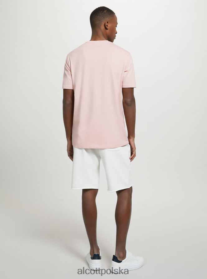 odzież Alcott bawełniana koszulka z okrągłym dekoltem bk1 czarny mężczyźni 2TXFF6972