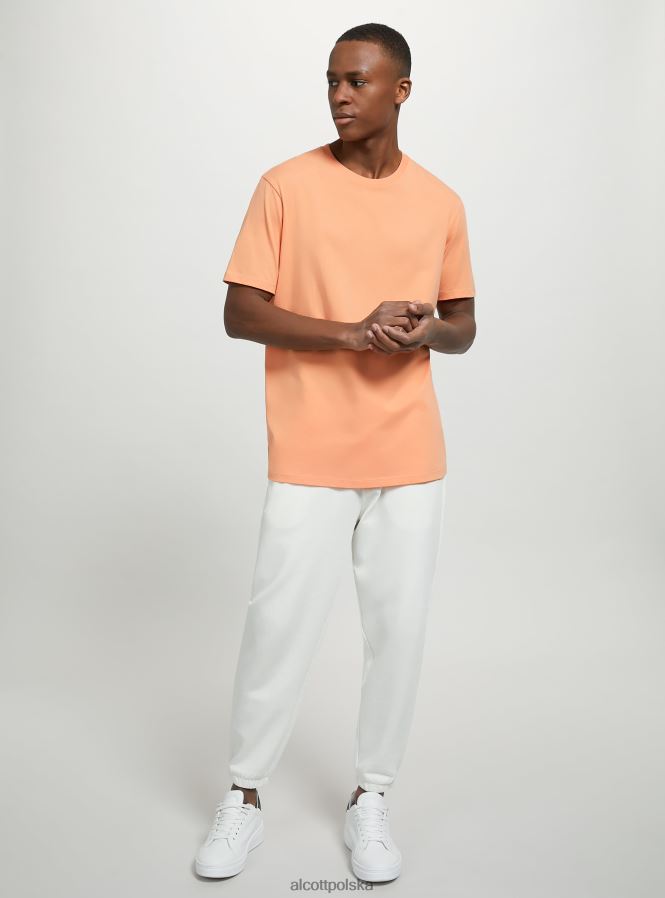 odzież Alcott bawełniana koszulka z okrągłym dekoltem bk1 czarny mężczyźni 2TXFF6976