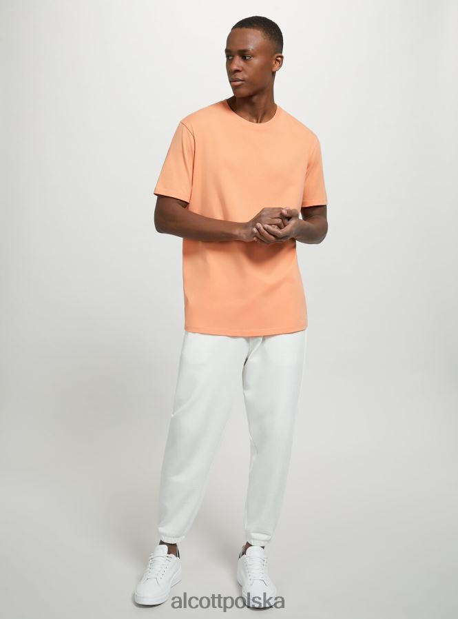 odzież Alcott bawełniana koszulka z okrągłym dekoltem bk1 czarny mężczyźni 2TXFF6976