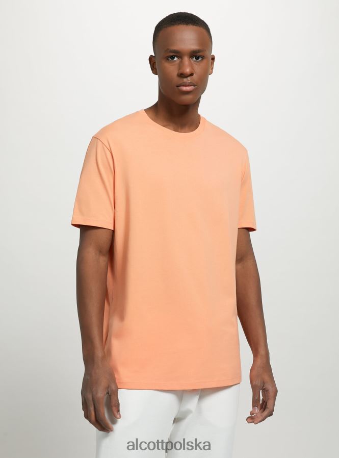 odzież Alcott bawełniana koszulka z okrągłym dekoltem bk1 czarny mężczyźni 2TXFF6976