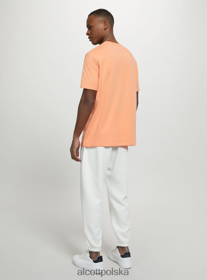 odzież Alcott bawełniana koszulka z okrągłym dekoltem bk1 czarny mężczyźni 2TXFF6976