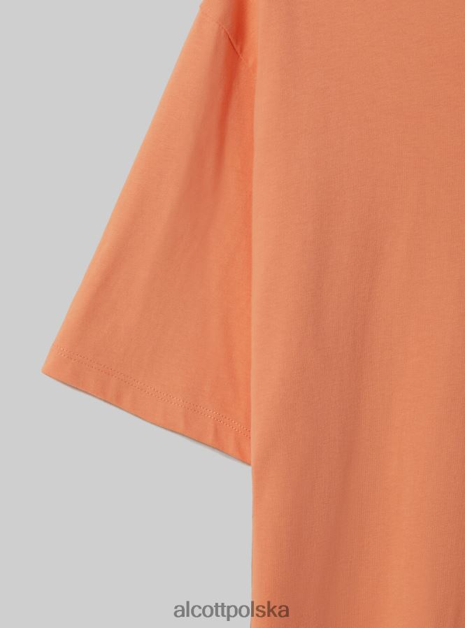 odzież Alcott bawełniana koszulka z okrągłym dekoltem bk1 czarny mężczyźni 2TXFF6976