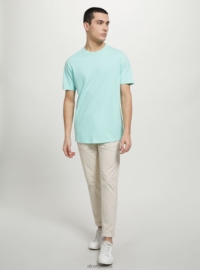 odzież Alcott bawełniana koszulka z okrągłym dekoltem bk1 czarny mężczyźni 2TXFF6980