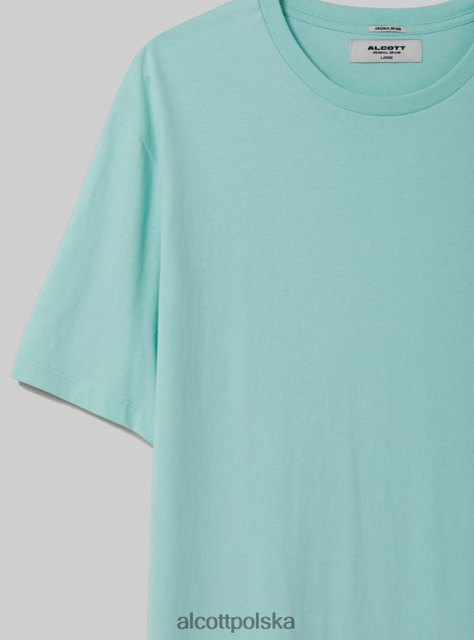 odzież Alcott bawełniana koszulka z okrągłym dekoltem bk1 czarny mężczyźni 2TXFF6980