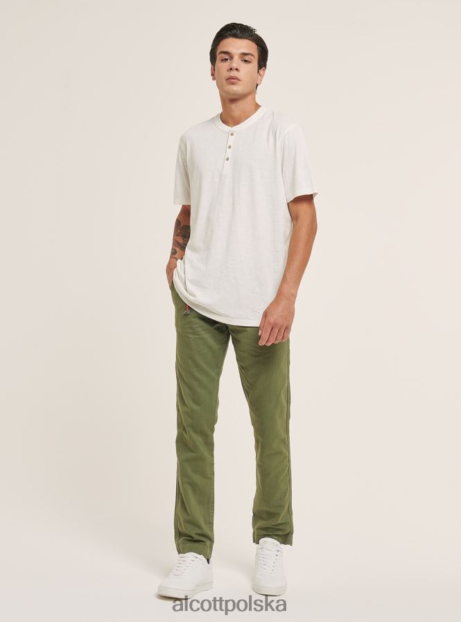 odzież Alcott bawełniana koszulka z serafinem białawy mężczyźni 2TXFF6731