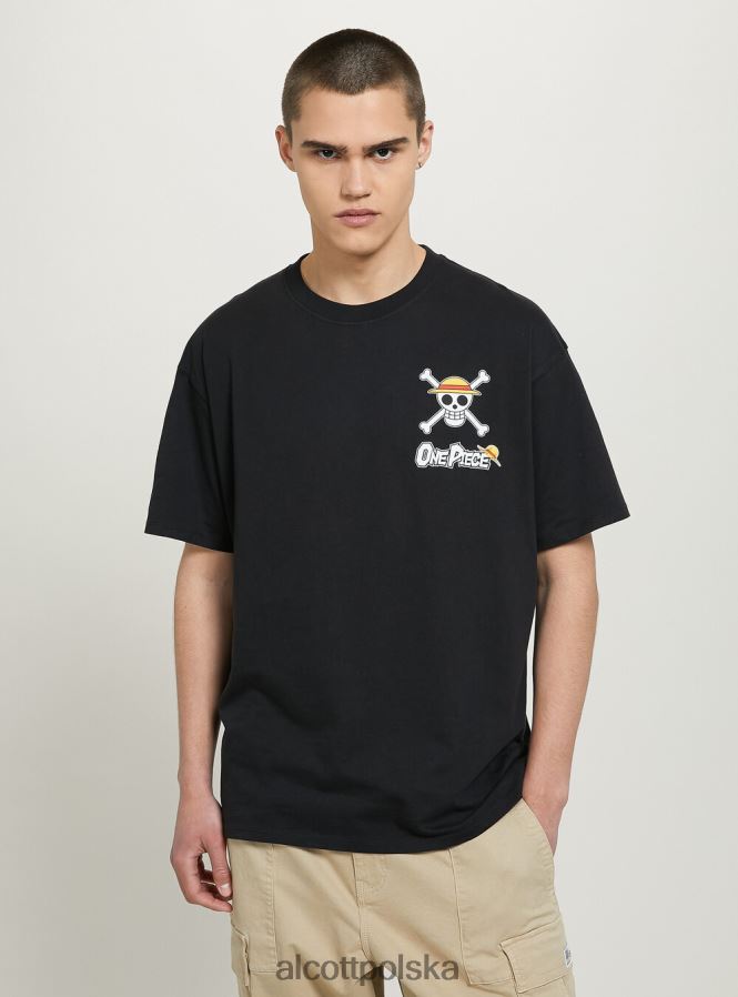 odzież Alcott jednoczęściowa koszulka bk1 czarny mężczyźni 2TXFF6640