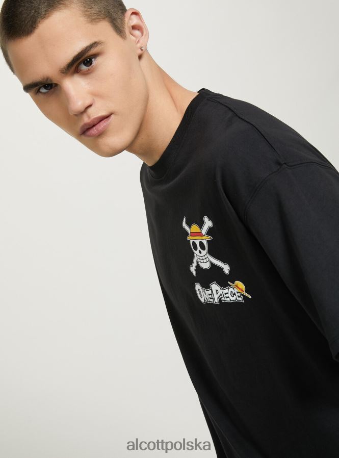 odzież Alcott jednoczęściowa koszulka bk1 czarny mężczyźni 2TXFF6640