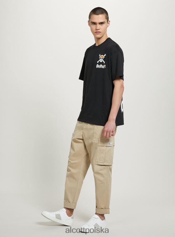 odzież Alcott jednoczęściowa koszulka bk1 czarny mężczyźni 2TXFF6640