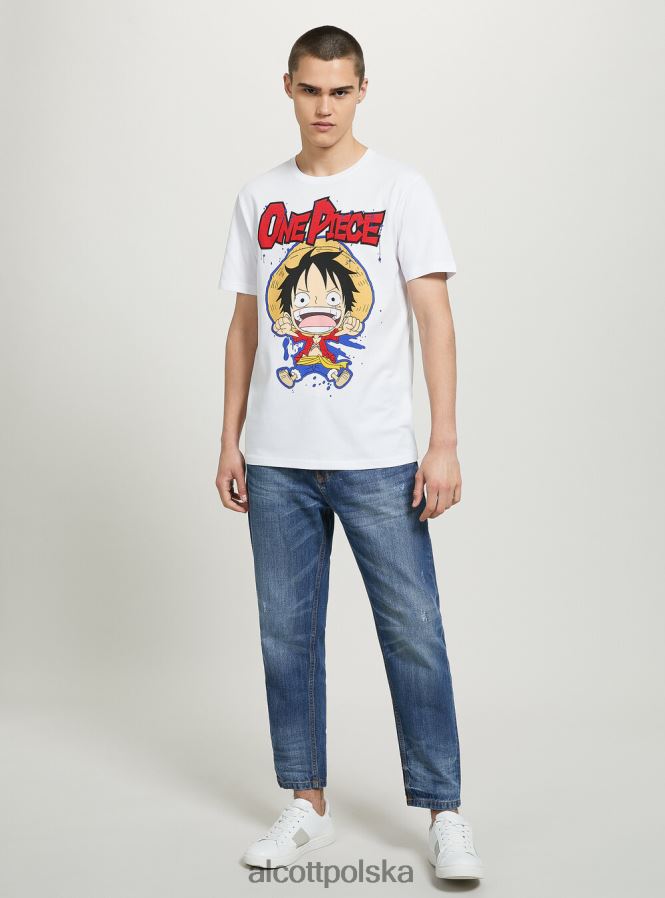 odzież Alcott jednoczęściowa koszulka w3 biały mężczyźni 2TXFF6639