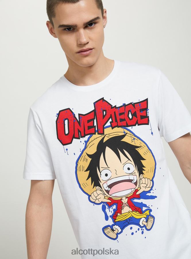 odzież Alcott jednoczęściowa koszulka w3 biały mężczyźni 2TXFF6639