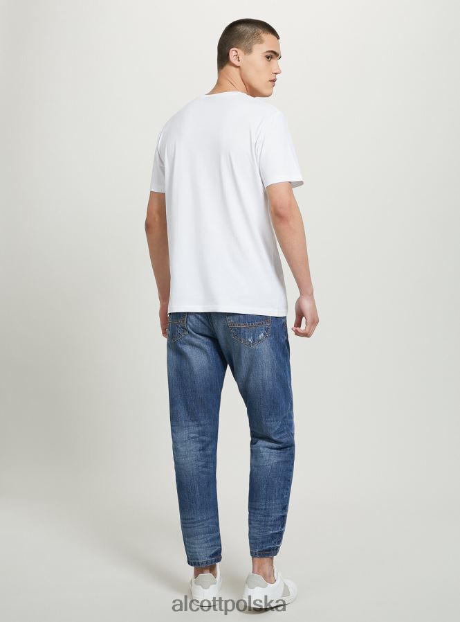 odzież Alcott jednoczęściowa koszulka w3 biały mężczyźni 2TXFF6639