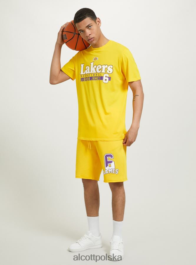 odzież Alcott koszulka NBA tak, żółty średni mężczyźni 2TXFF61034