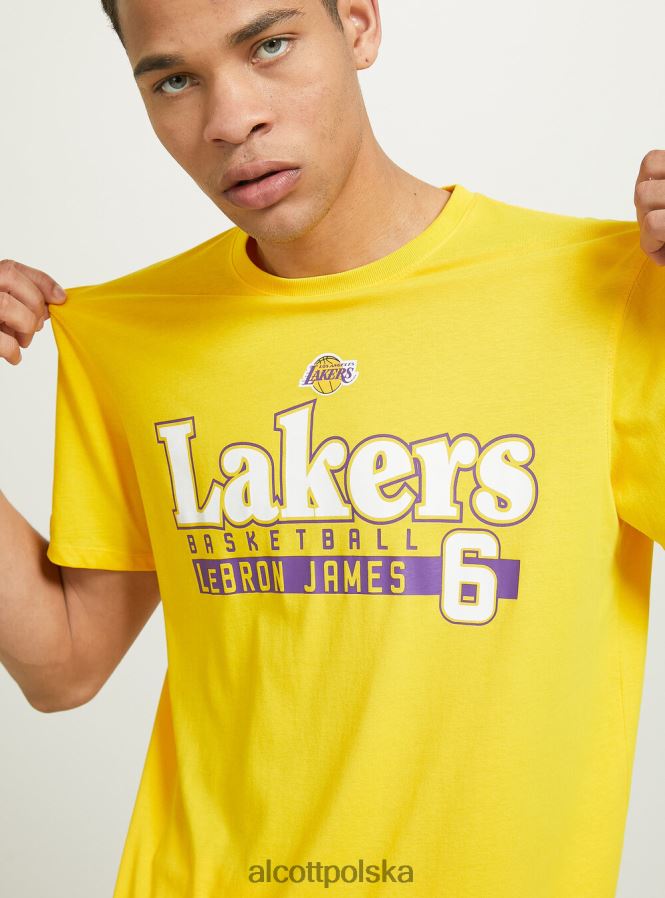 odzież Alcott koszulka NBA tak, żółty średni mężczyźni 2TXFF61034