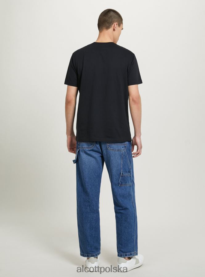 odzież Alcott koszulka Super Mario bk1 czarny mężczyźni 2TXFF6676