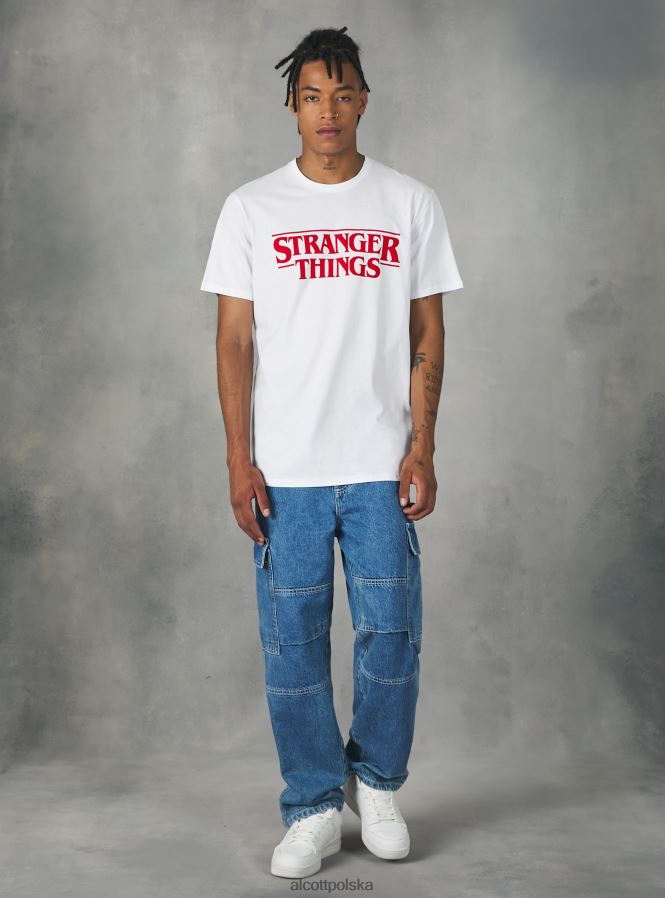 odzież Alcott koszulka „dziwne rzeczy”. bk1 czarny mężczyźni 2TXFF61160