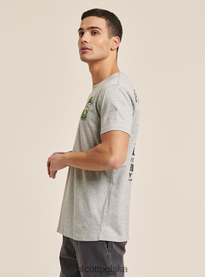 odzież Alcott koszulka popeye jasnoszary melanż mężczyźni 2TXFF61054