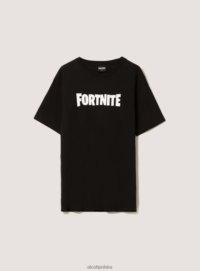 odzież Alcott koszulka z Fortnite'a czarny mężczyźni 2TXFF6793