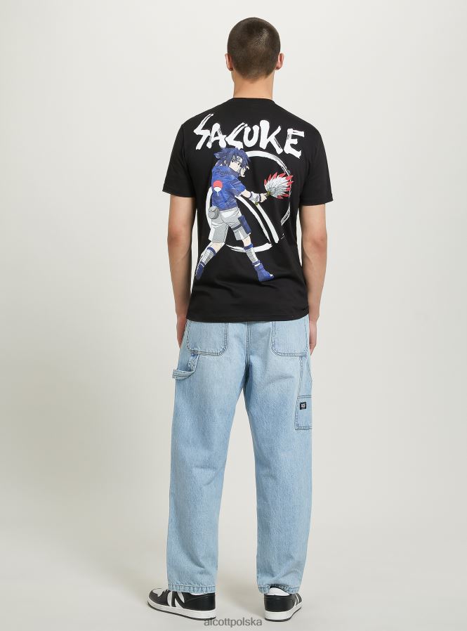 odzież Alcott koszulka z Naruto bk1 czarny mężczyźni 2TXFF6648