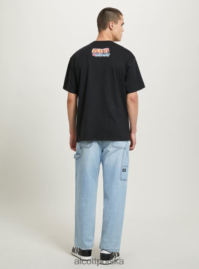 odzież Alcott koszulka z Naruto bk1 czarny mężczyźni 2TXFF6654