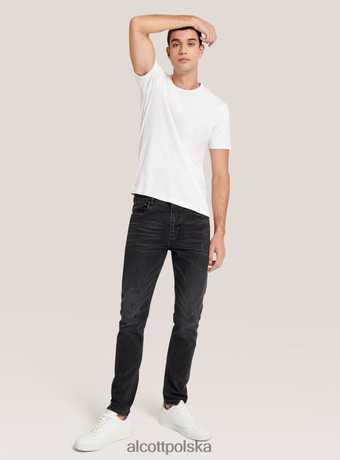 odzież Alcott koszulka z nadrukiem czarny mężczyźni 2TXFF61138