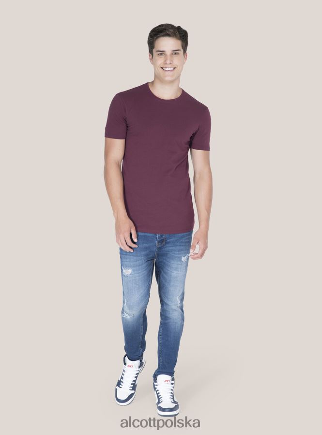 odzież Alcott koszulka z nadrukiem czarny mężczyźni 2TXFF6924