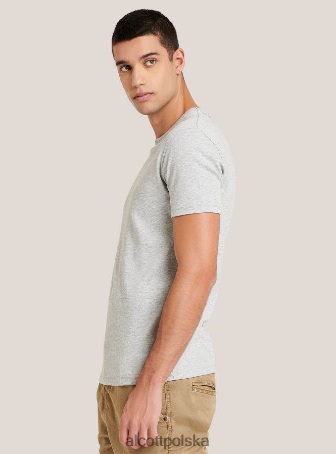 odzież Alcott koszulka z nadrukiem czarny mężczyźni 2TXFF6957