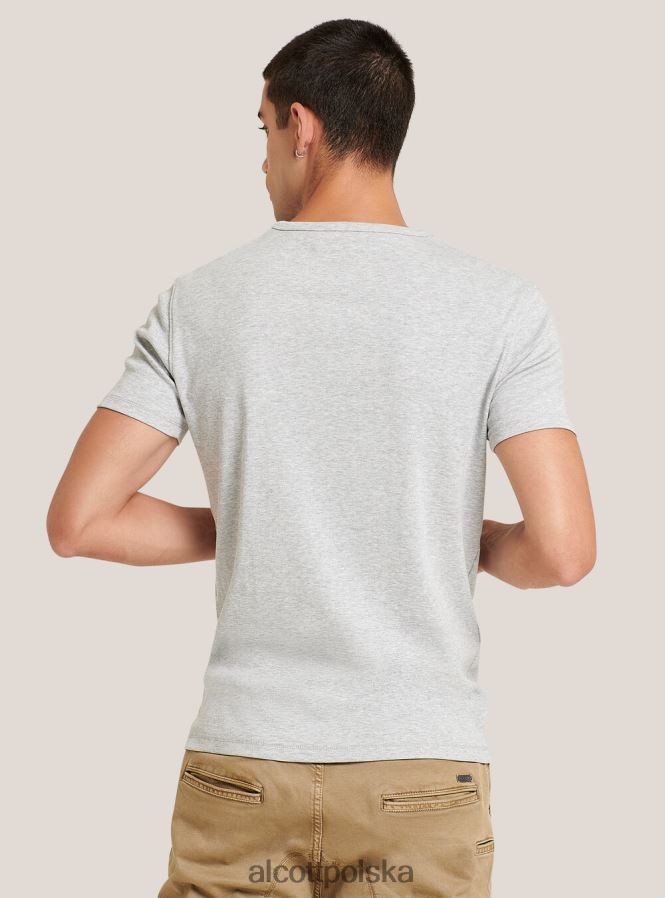 odzież Alcott koszulka z nadrukiem czarny mężczyźni 2TXFF6957