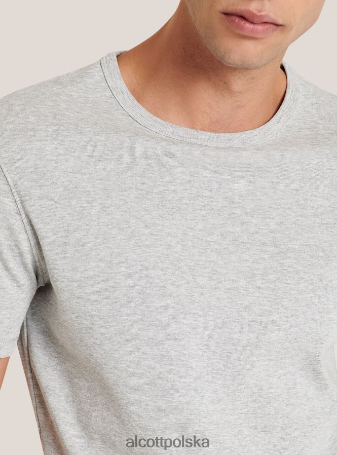 odzież Alcott koszulka z nadrukiem czarny mężczyźni 2TXFF6957