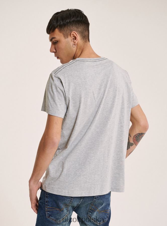 odzież Alcott koszulka z nadrukowanym logo z przodu czarny mężczyźni 2TXFF6932