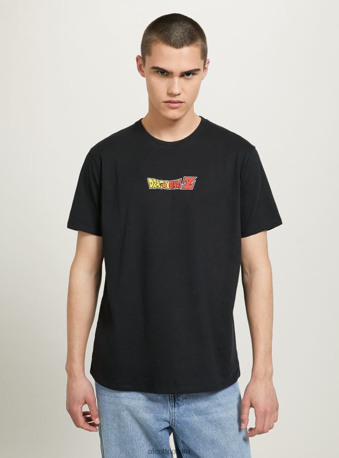 odzież Alcott koszulka ze smoczą kulą bk1 czarny mężczyźni 2TXFF6664