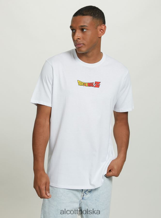 odzież Alcott koszulka ze smoczą kulą w3 biały mężczyźni 2TXFF61104
