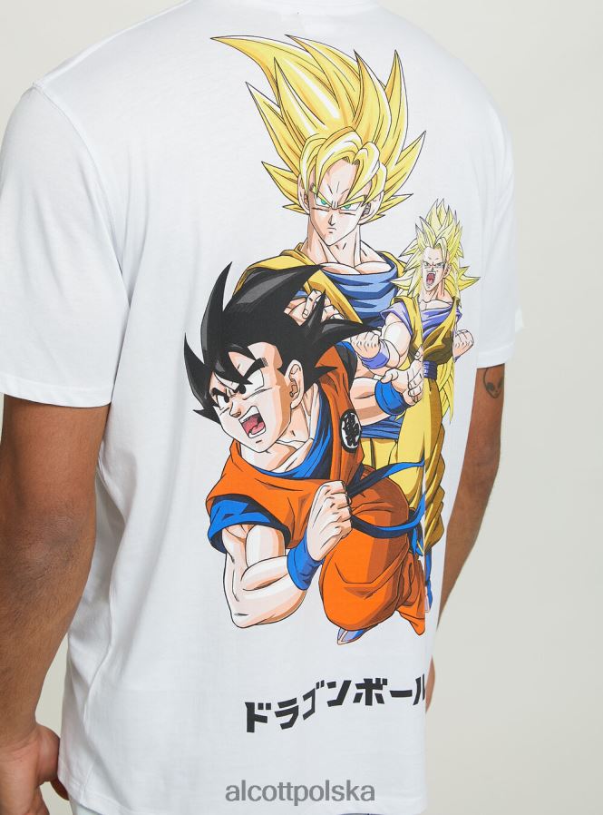 odzież Alcott koszulka ze smoczą kulą w3 biały mężczyźni 2TXFF61104