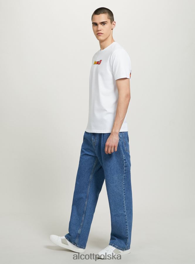 odzież Alcott koszulka ze smoczą kulą w3 biały mężczyźni 2TXFF6667