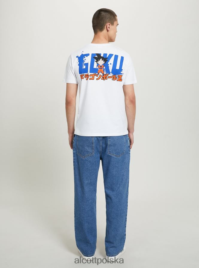 odzież Alcott koszulka ze smoczą kulą w3 biały mężczyźni 2TXFF6667