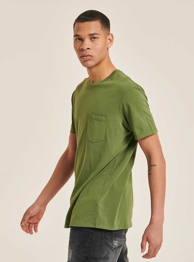 odzież Alcott maglietta girocollo con taschino in cotone c0214 niebieski mężczyźni 2TXFF6712