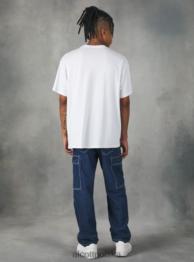 odzież Alcott maglietta la casa de papel w3 biały mężczyźni 2TXFF61020