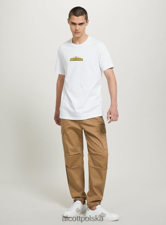 odzież Alcott moja koszulka Hero Academia w3 biały mężczyźni 2TXFF6656