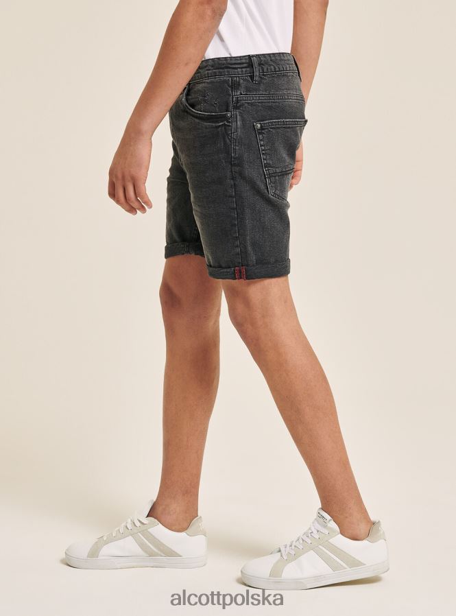 odzież Alcott Bermudy z barwionej, elastycznej bawełny o diagonalnym splocie bg3 beżowy jasny mężczyźni 2TXFF61079