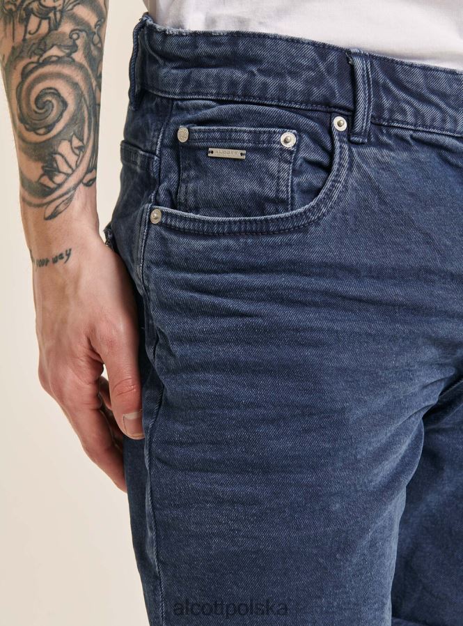 odzież Alcott Bermudy z barwionej, elastycznej bawełny o diagonalnym splocie bg3 beżowy jasny mężczyźni 2TXFF61122