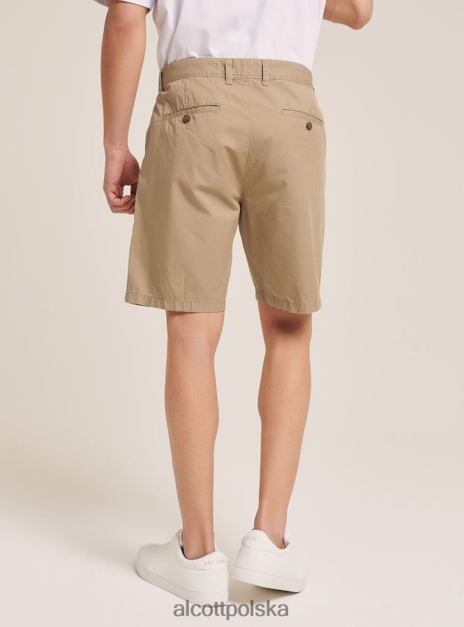 odzież Alcott Gładkie bermudy z diagonalu na1 granatowy ciemny mężczyźni 2TXFF61105