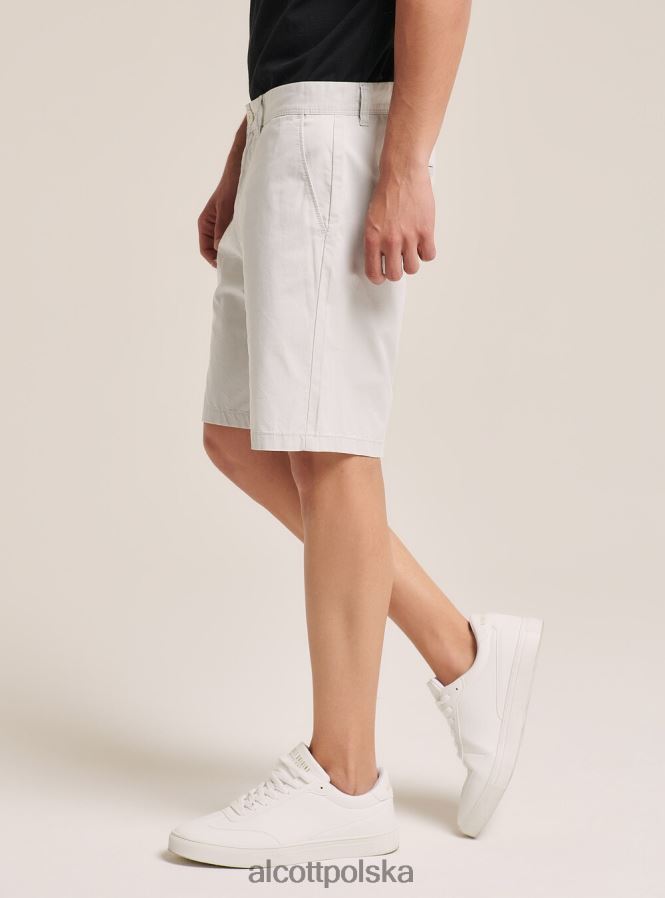 odzież Alcott Gładkie bermudy z diagonalu na1 granatowy ciemny mężczyźni 2TXFF61106