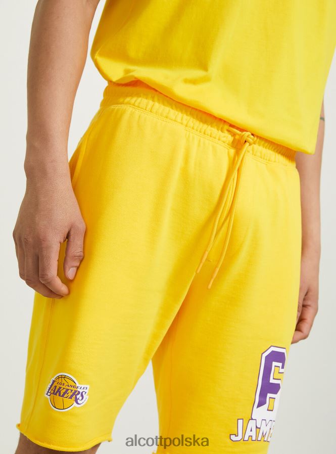 odzież Alcott NBA Bermudy tak, żółty średni mężczyźni 2TXFF61022